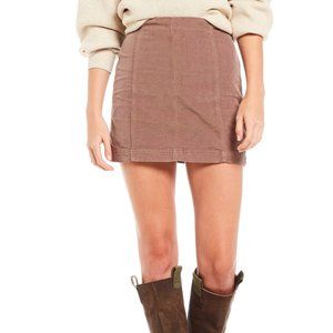 Free People Modern Femme Chord Mini Skirt
